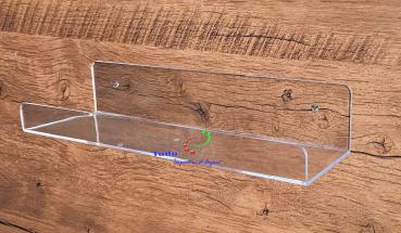 Acryl Wandregale Kosmetik-Aufbewahrungsregale für Ihre Kosmetiksammlung  L x T x H = 38 x 11 x 7,60cm